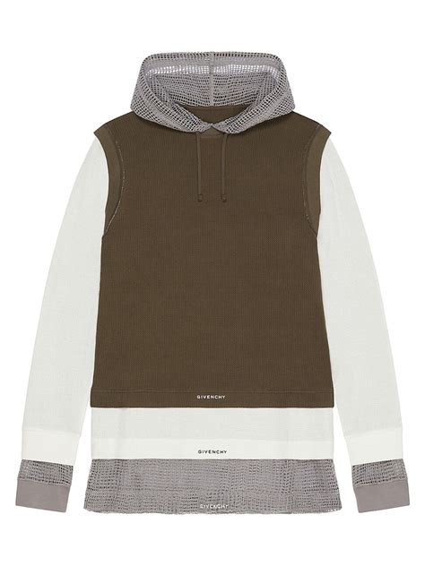 givenchy overlapped shirt|Givenchy Overlapped Hooded T.